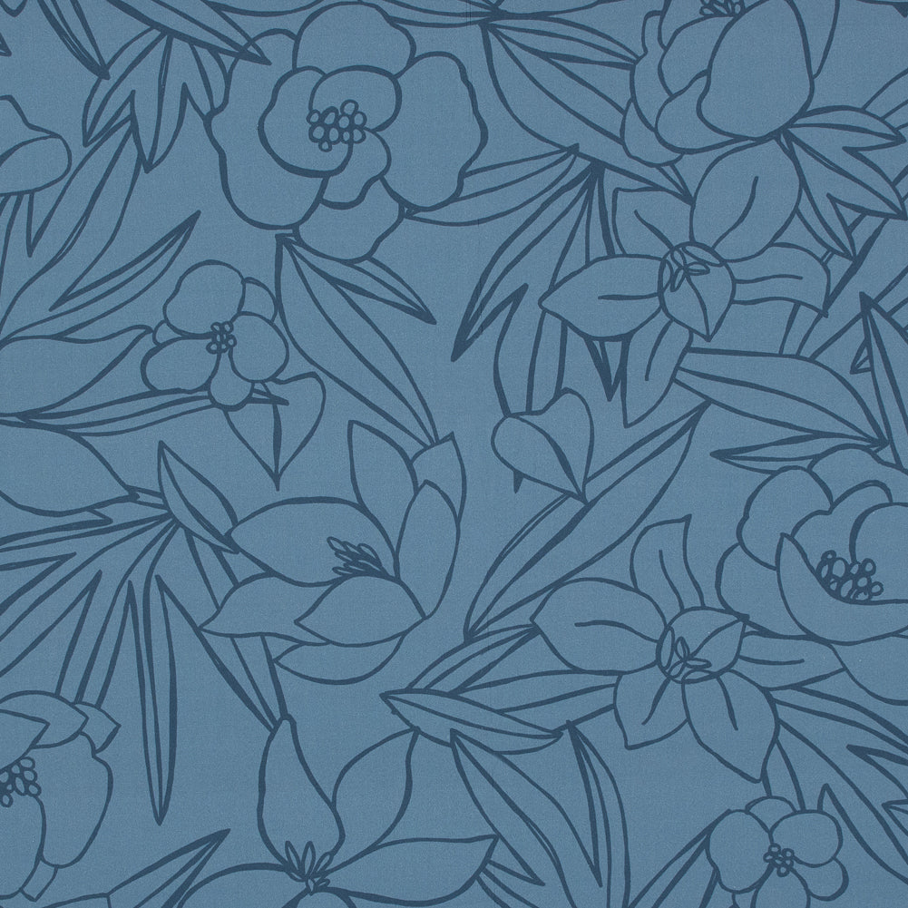 Mood Exclusive Night in Tunisia Blue Cotton Poplin - Joann Fabrics