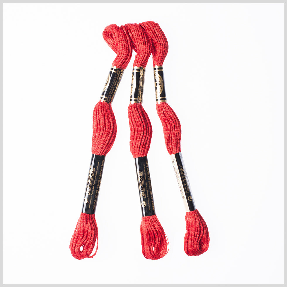 3-Pack DMC Size 6 Embroidery Floss #817 High Risk Red - Joann Fabrics
