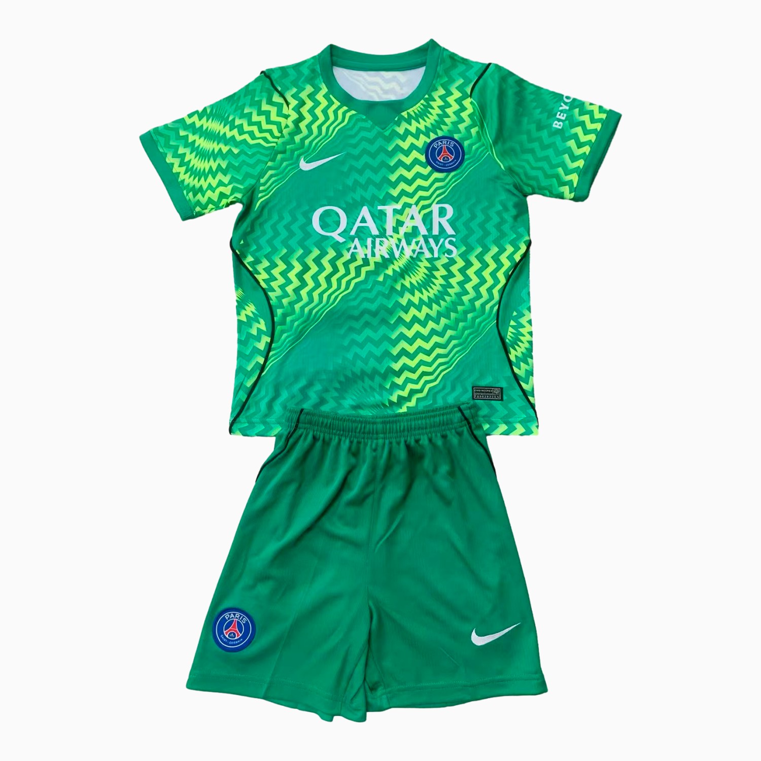 Paris Saint-Germain PSG 26-27 Green Goalkeeper Men's Adult Jersey Set - Fans Version - UnitedFutballJersey