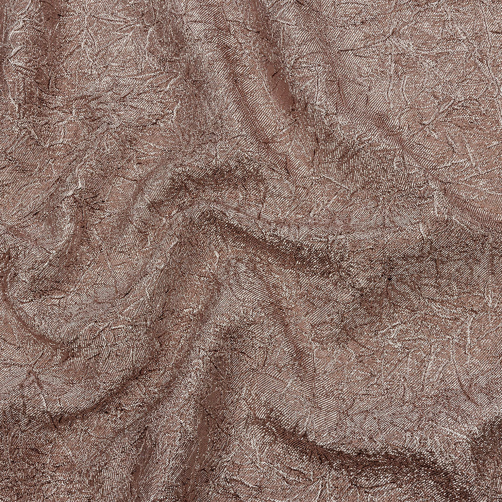 Astrolabe Metallic Light Pink Crinkled Luxury Brocade with Black Backing - Joann Fabrics
