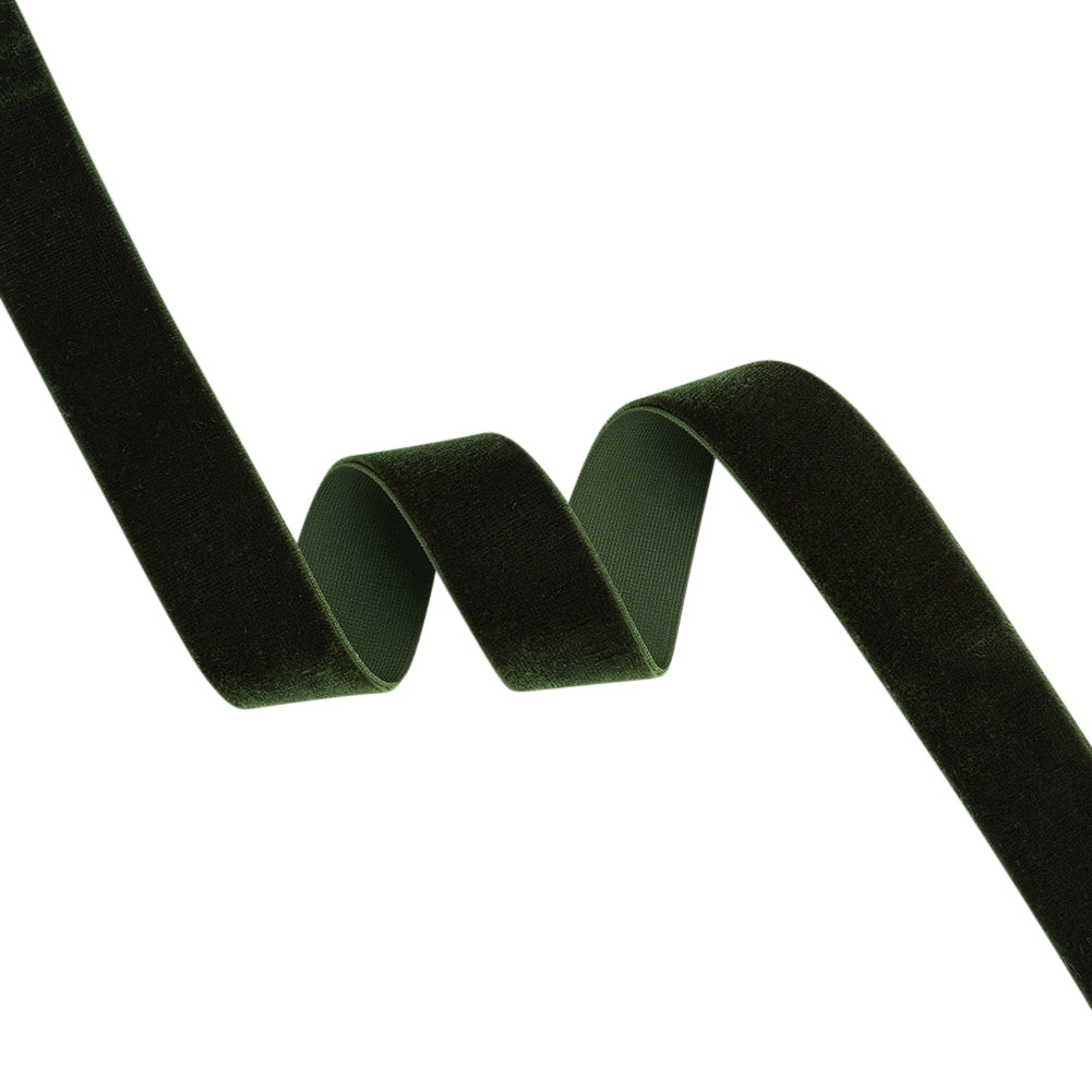 Stretch Velvet Ribbon Trim Made in Italy - 0.875