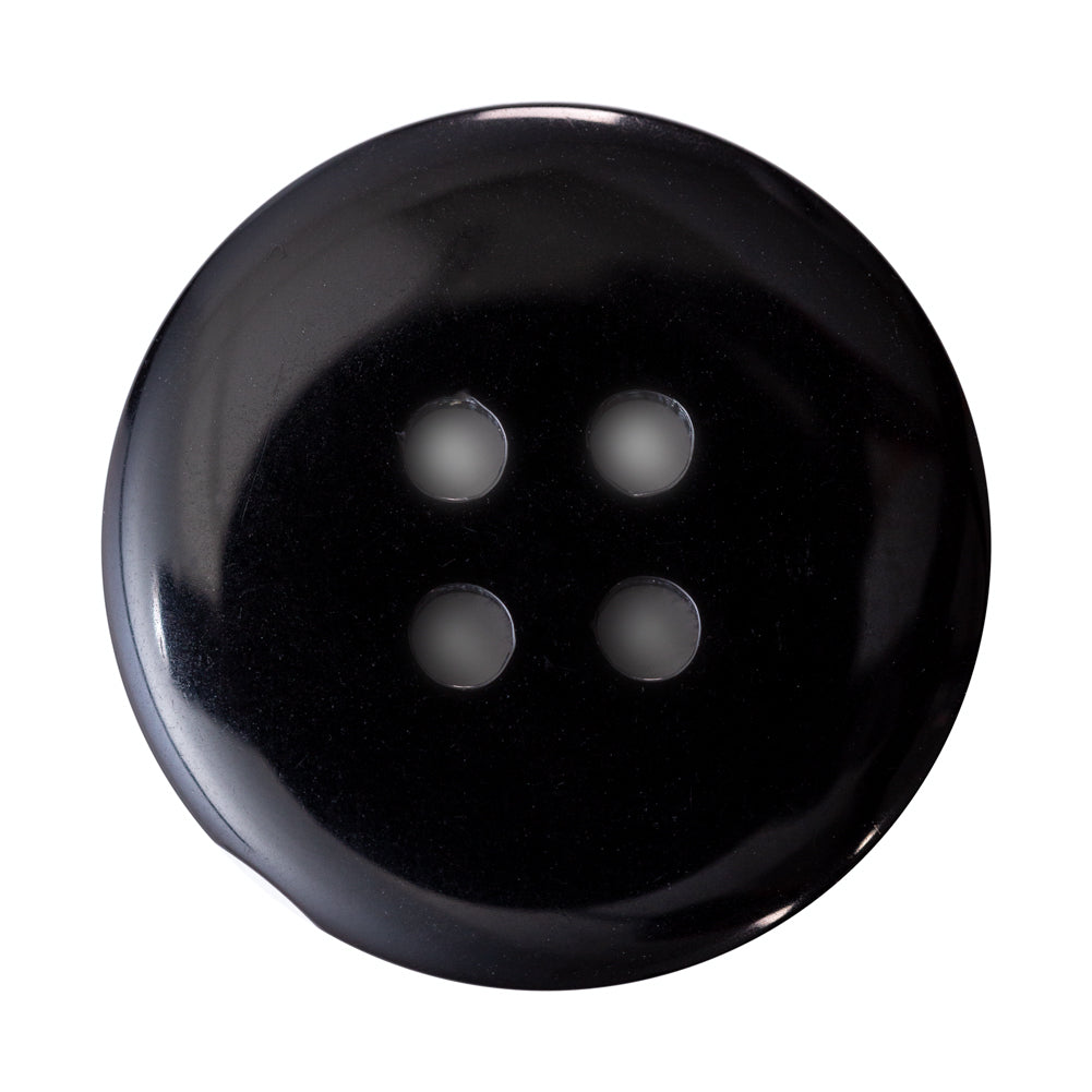 Italian Dark Charcoal 4-Hole Velvet-Faced Plastic Button - 54L/34mm - Joann Fabrics