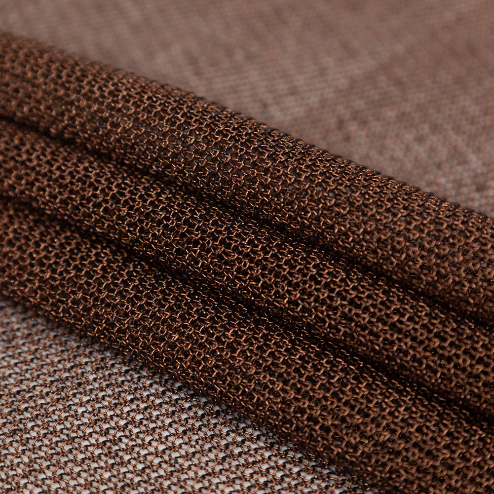 Metallic Faux Knit Chainmail - Brown - Joann Fabrics