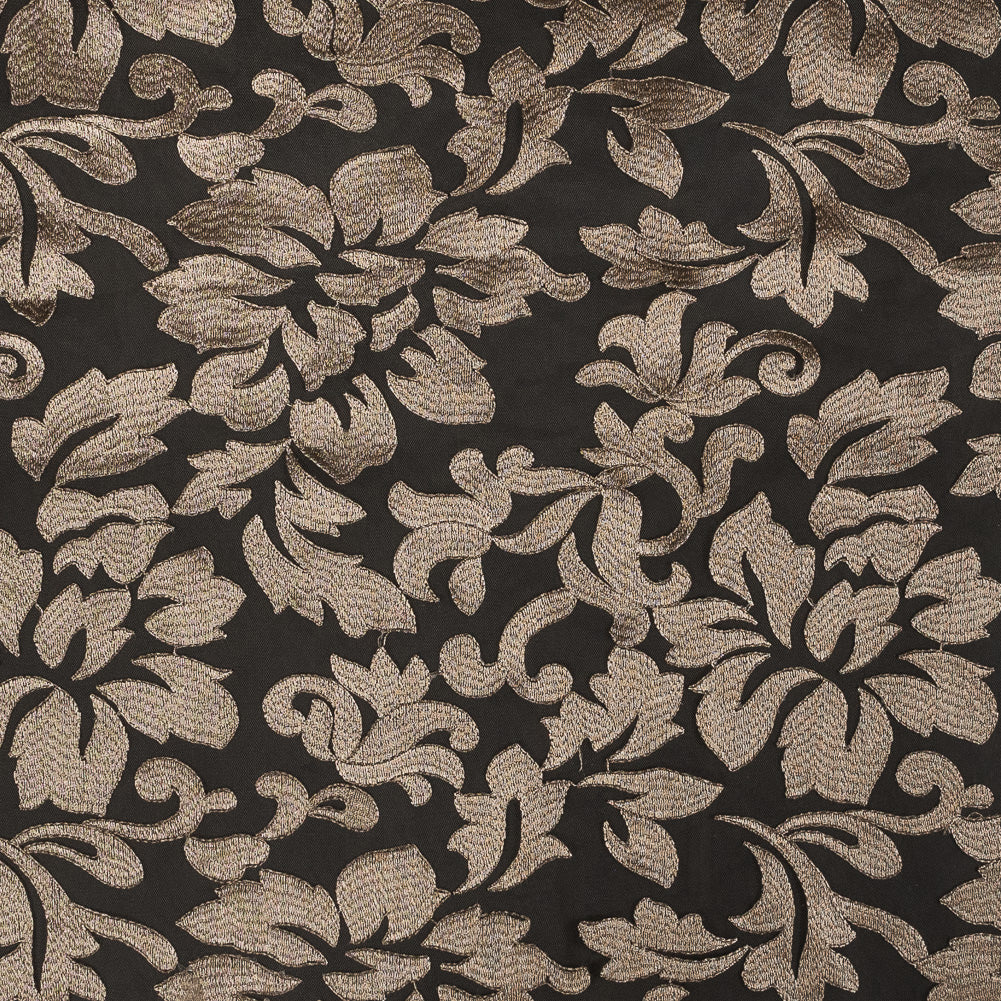 Gold Floral Embroidered Mesh - Joann Fabrics