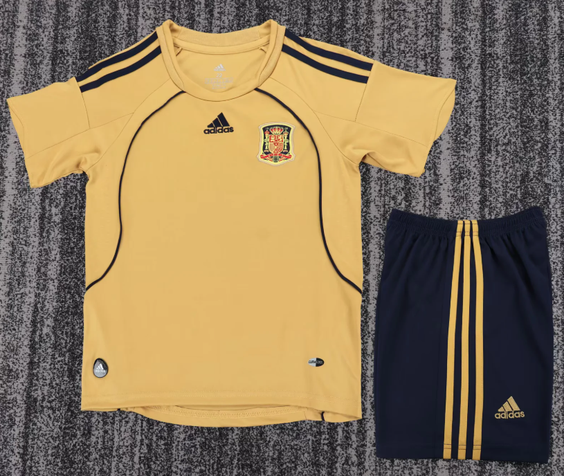 2008 Retro Spain Away Football Shirt 1:1 Thai Quality Kids Size