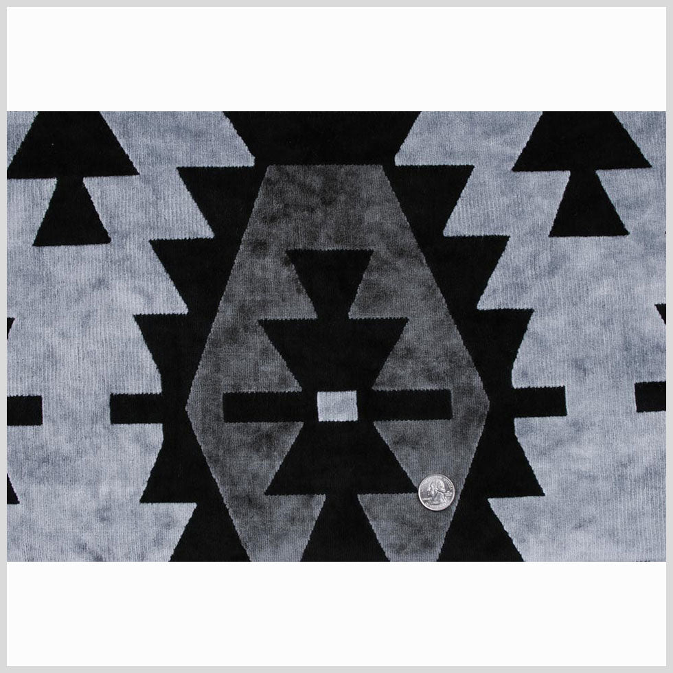 Black Geometric Velvet - Joann Fabrics