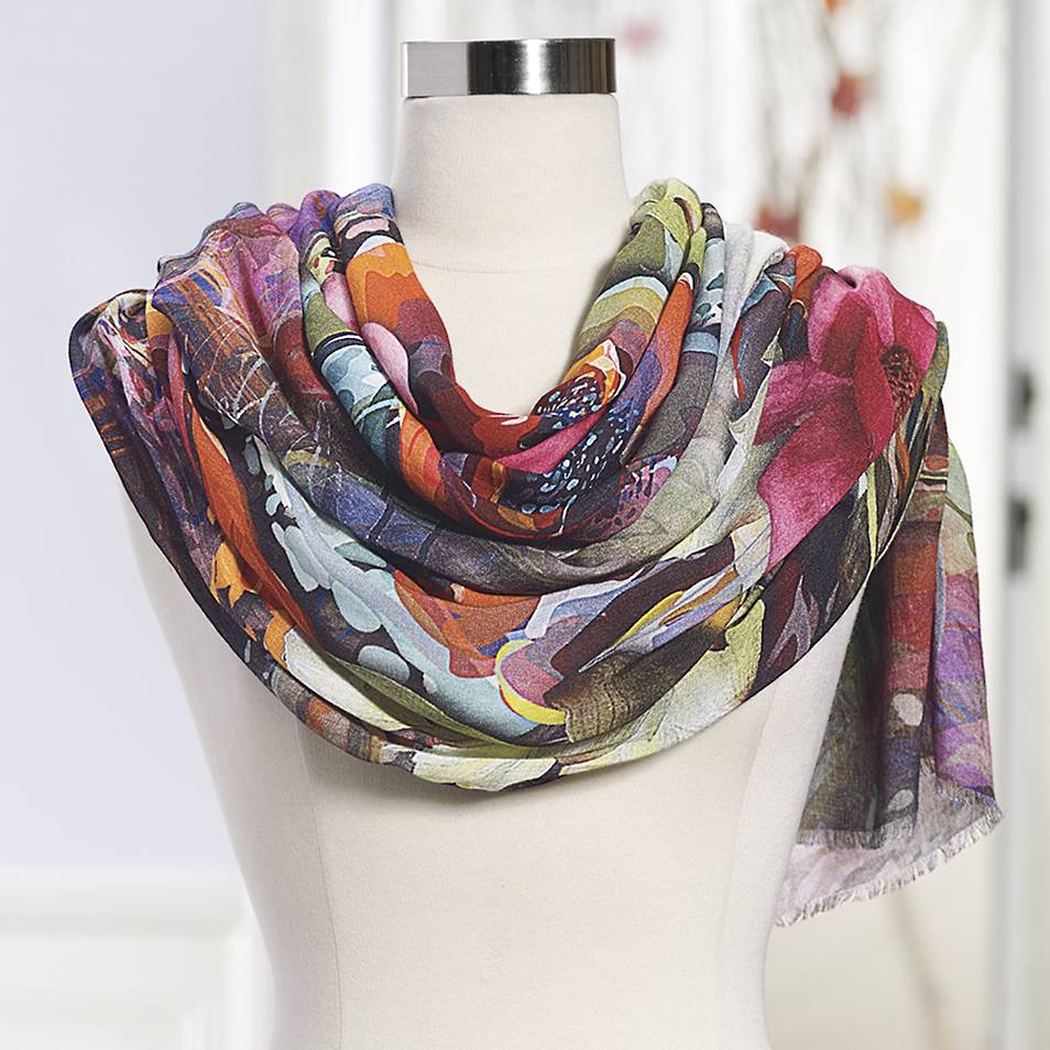 Soft Floral Scarf - Northstyle Catalog