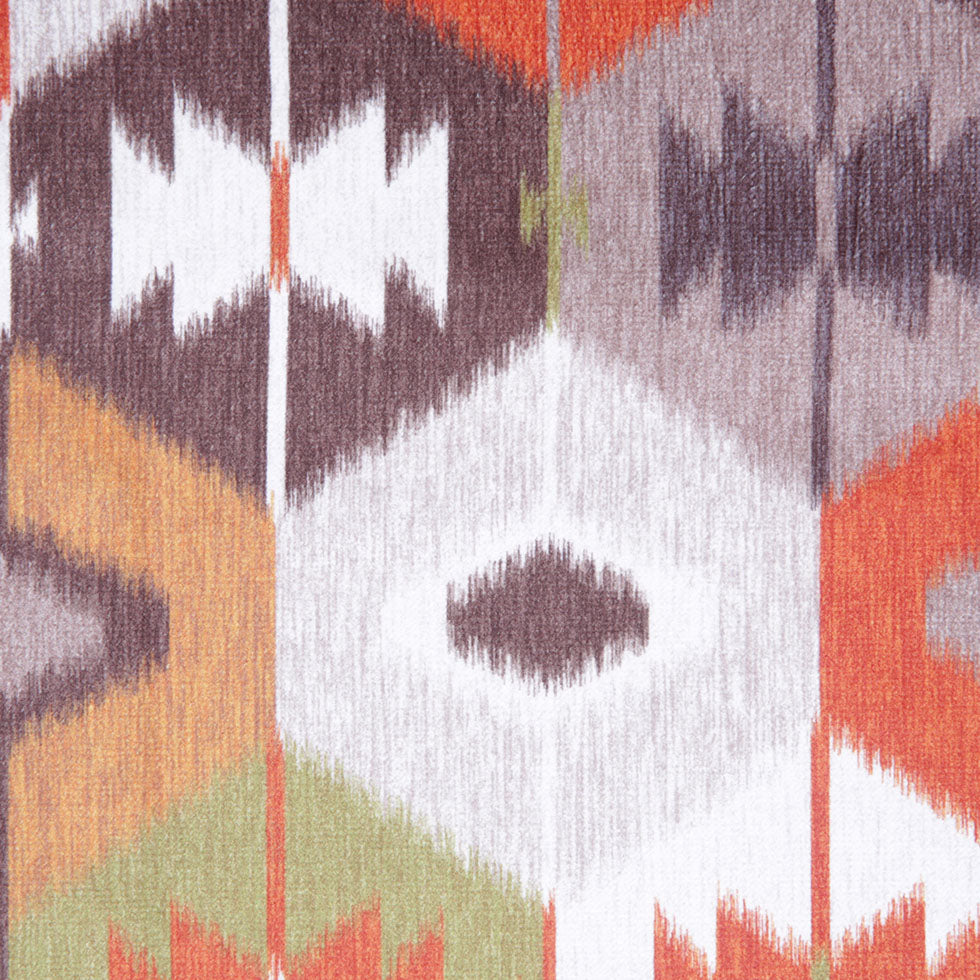Orange Ikat Geometric Upholstery Velvet - Joann Fabrics