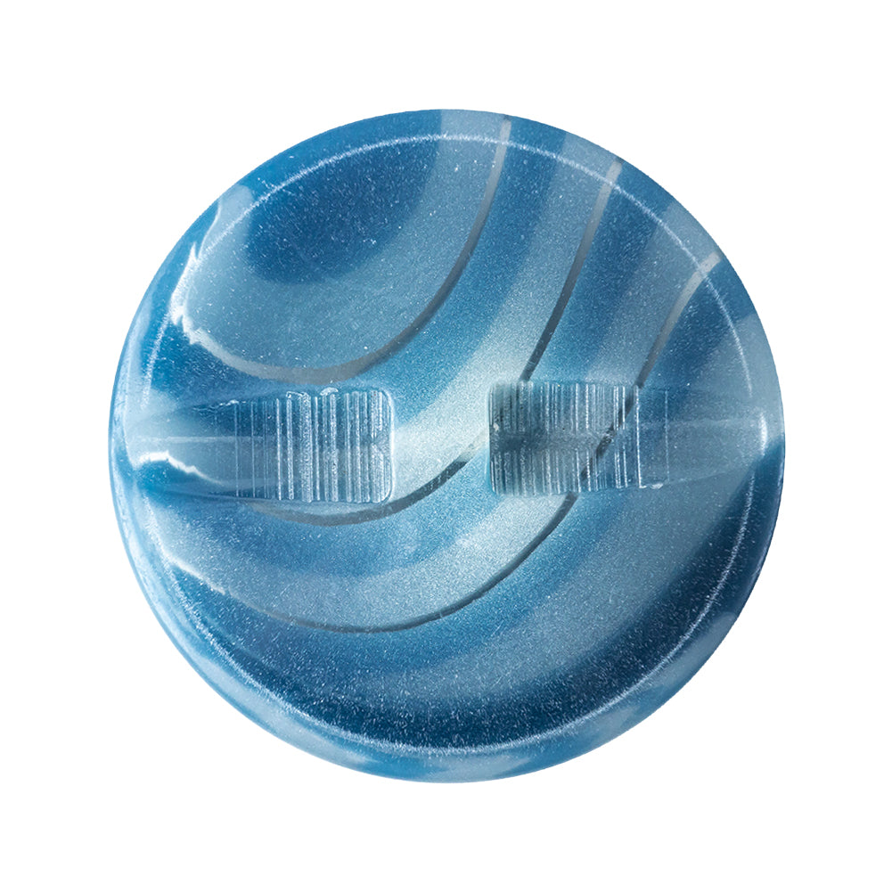 Layers of Blue Translucent Abstract Self-Shank Back Plastic Button - 48L/30.5mm - Joann Fabrics