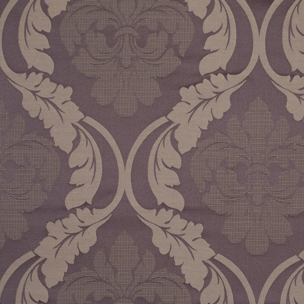 Iron Brown Floral Damask-Pattern Satin Jacquard - Joann Fabrics
