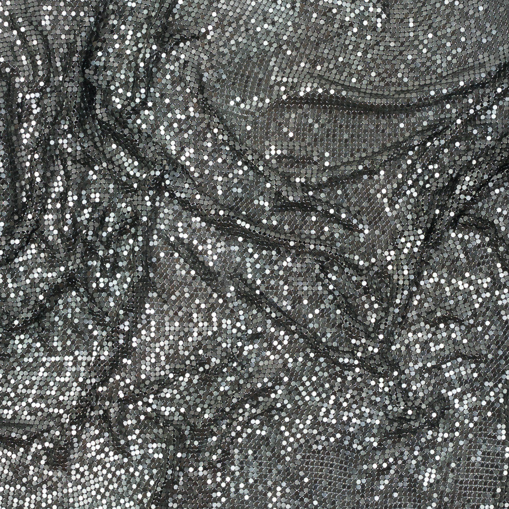 Mood Exclusive Joan Gunmetal Iridescent Tubular Chainmail Fabric - Joann Fabrics