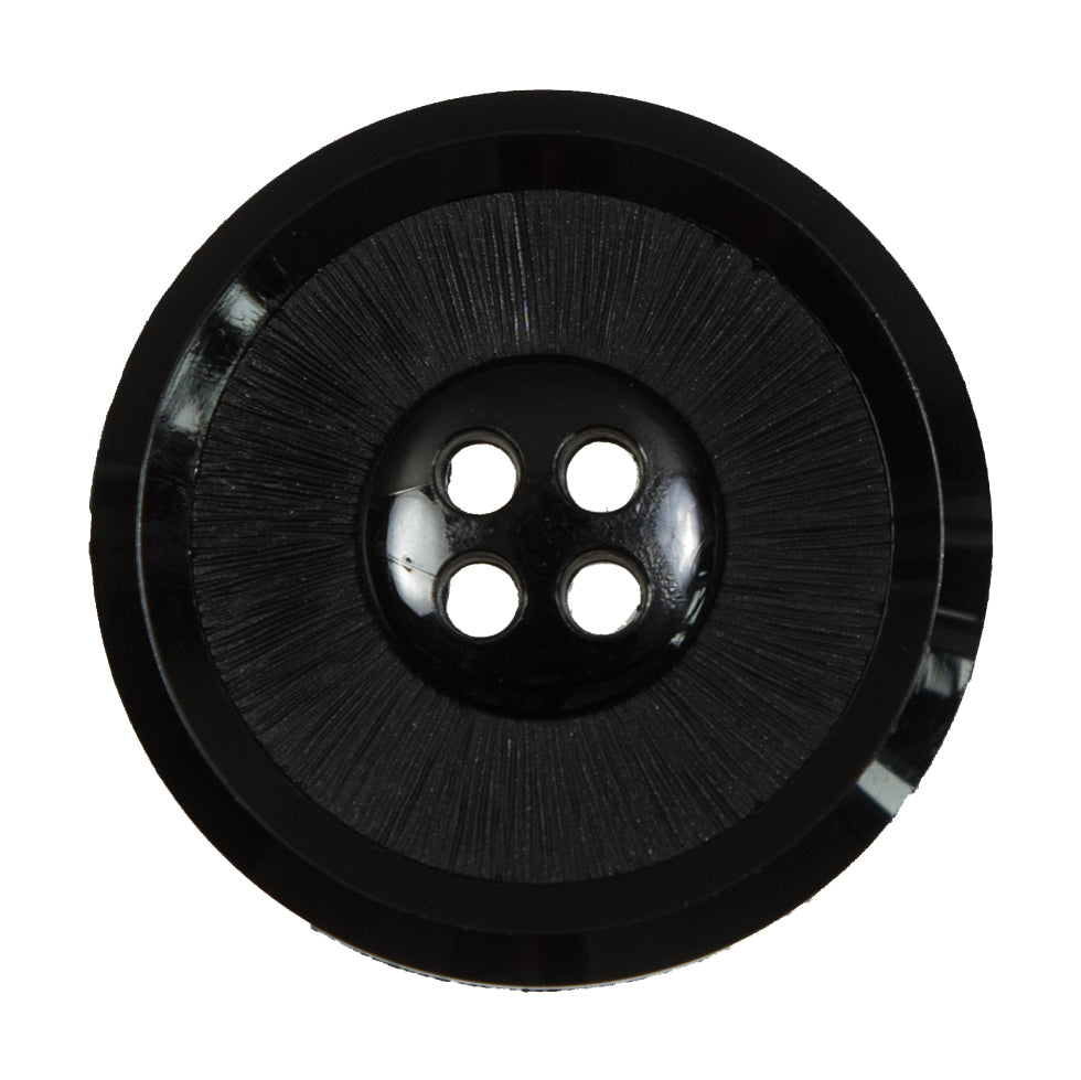 Italian Black Plastic 4-Hole Button - 54L/34mm - Joann Fabrics