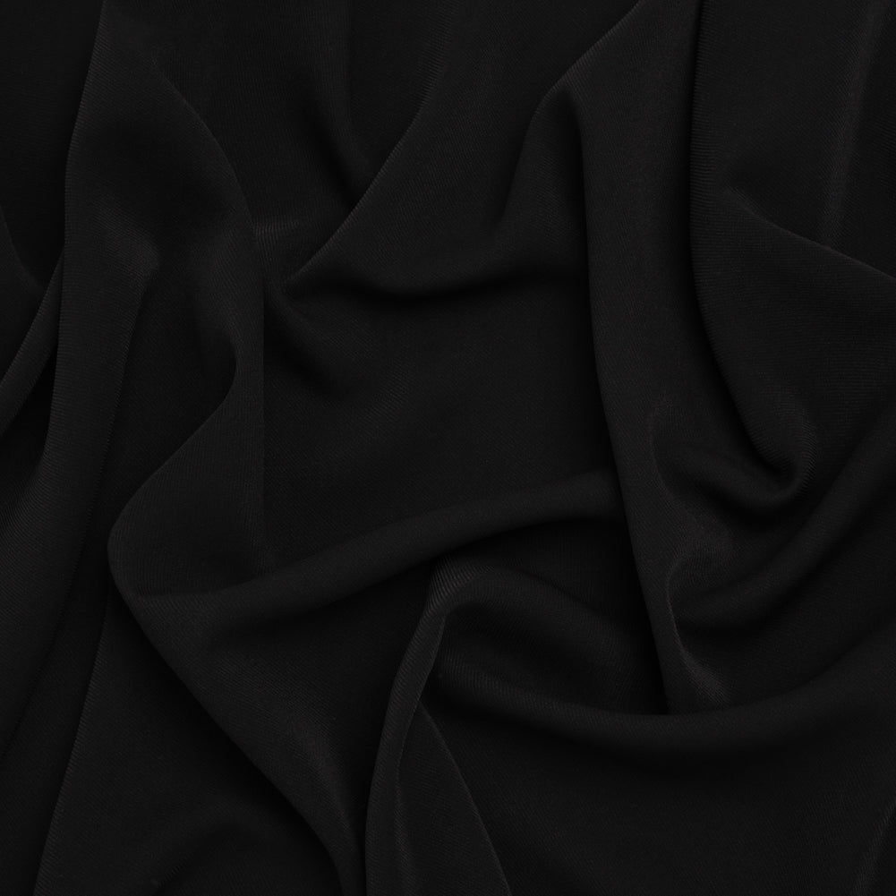 Fluid Polyester Twill - Black - Designer Deadstock - Joann Fabrics