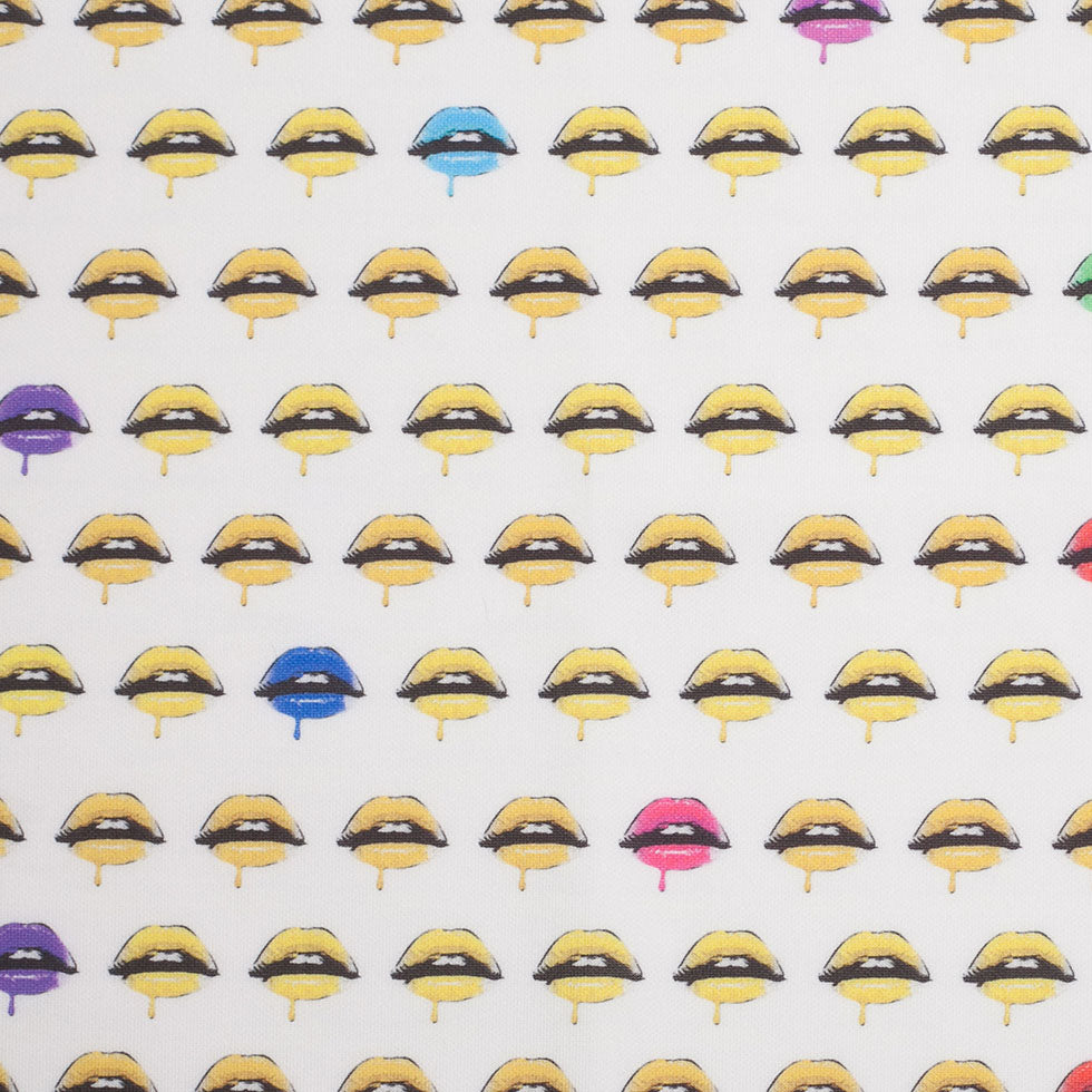 Pop Art Lips Digitally Printed Stretch Neoprene/Scuba Knit - Joann Fabrics