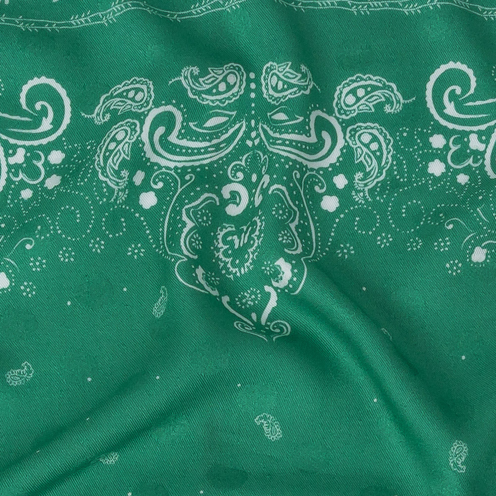 Polka Dotted Viscose Jacquard Panel - Green Floral Bandana - Mood Exclusive Dauntless Disguise - Joann Fabrics