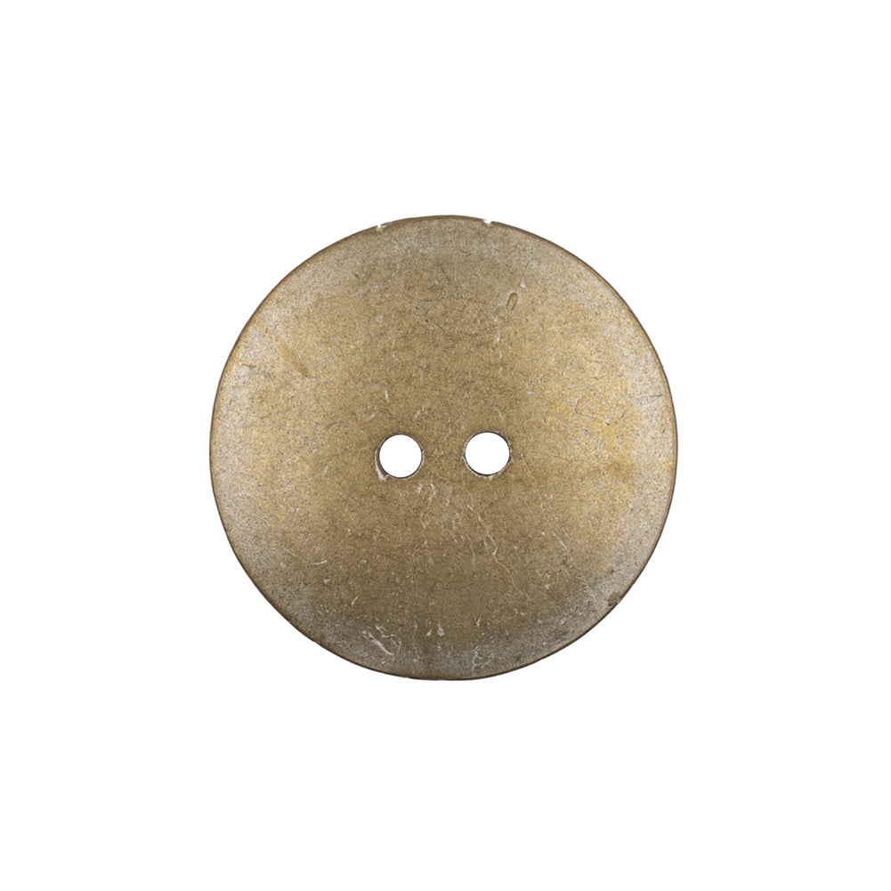 Italian Silver Brass Geometric 2-Hole Metal Saucer Button - 36L/23mm - Joann Fabrics
