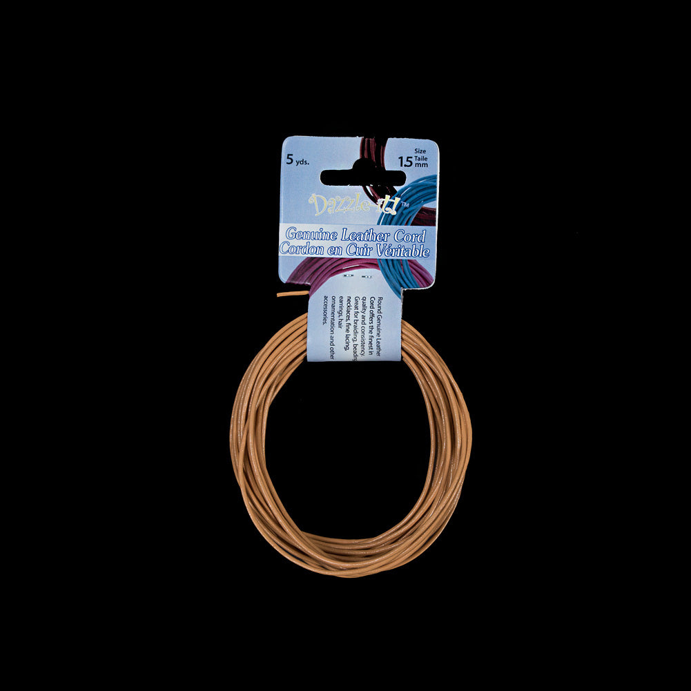 Dazzle-It Mango Genuine Leather Cord - 1.5mm - Joann Fabrics