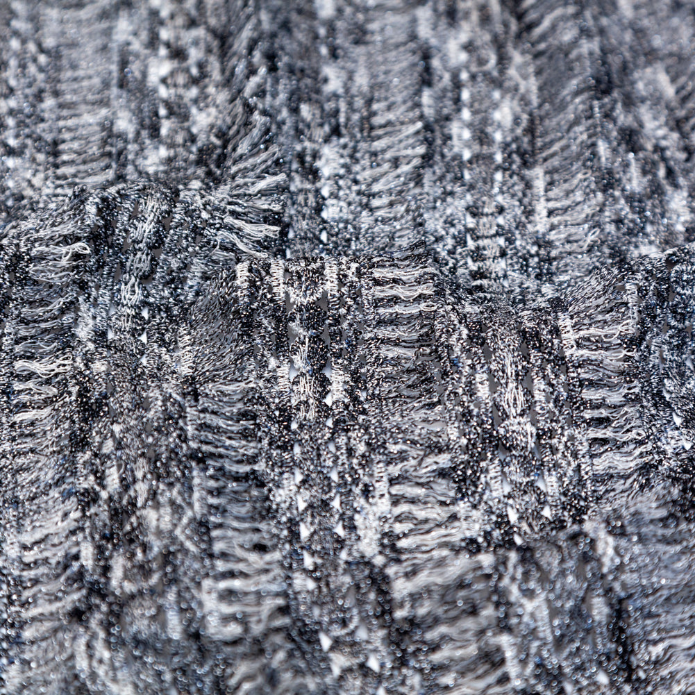 Black, White and Metallic Silver Fringe Lace - Joann Fabrics