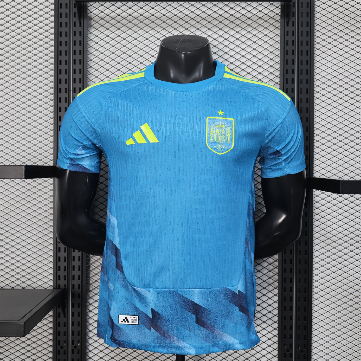 Spain 2026 Blue Goalkeeper Jersey - Player Version - UnitedFutballJersey