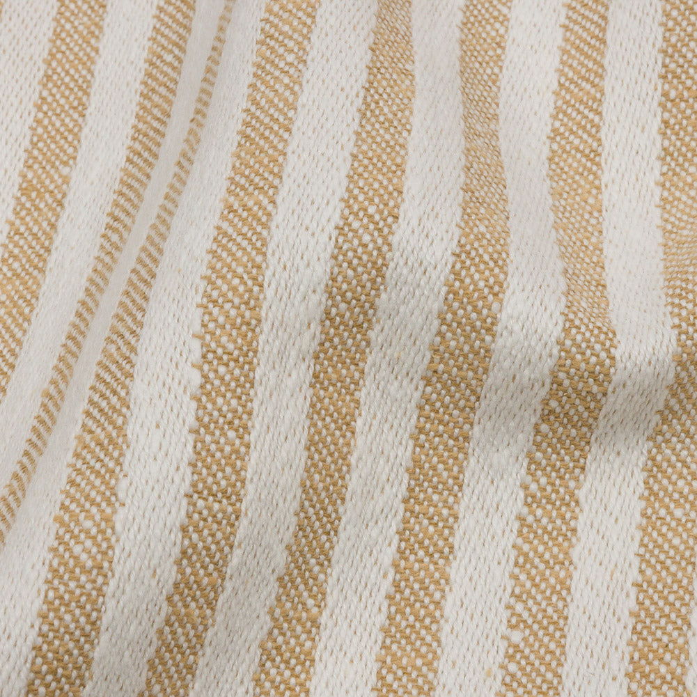 Cotton and Polyester Woven - Gold - Raised Stripes - British Imported - Joann Fabrics