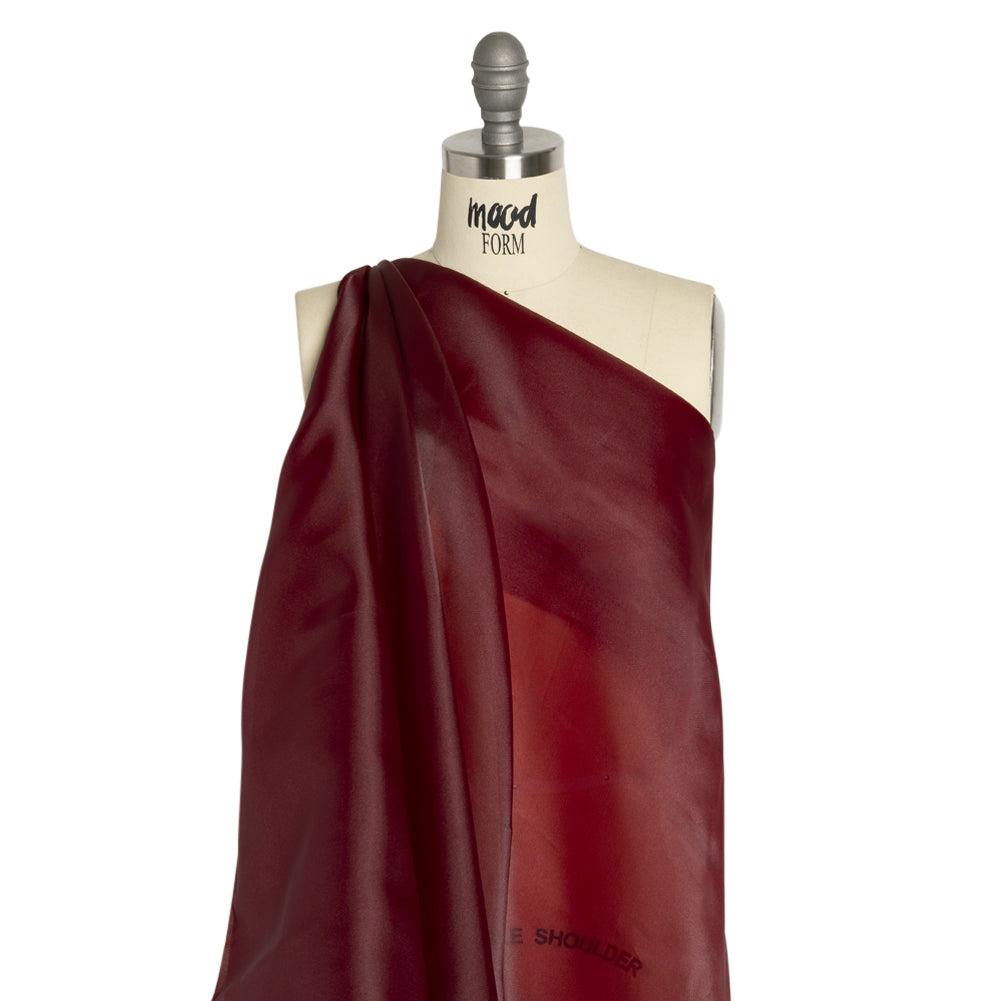 Satin-Faced Polyester Organza - Burgundy - Ardea Collection by Mood - Joann Fabrics