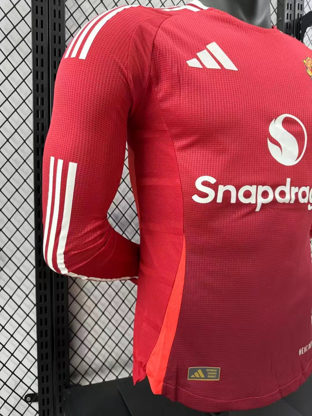2024/2025 Player Version Manchester United Home Long Sleeve Football Shirt 1:1 Thai Quality