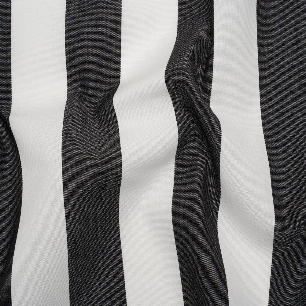 Outdoor Canvas - Black and White Awning Stripes - Joann Fabrics