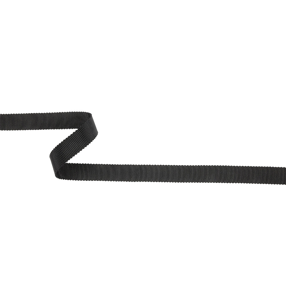 Black Recycled Polyester Petersham Grosgrain Ribbon - 12mm - Joann Fabrics