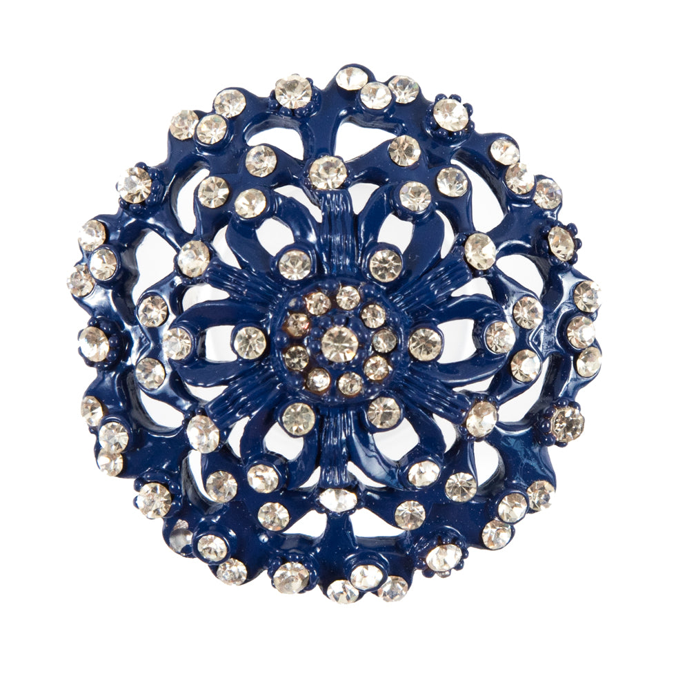 Navy Rhinestone Metal Button - 54L/34mm - Joann Fabrics