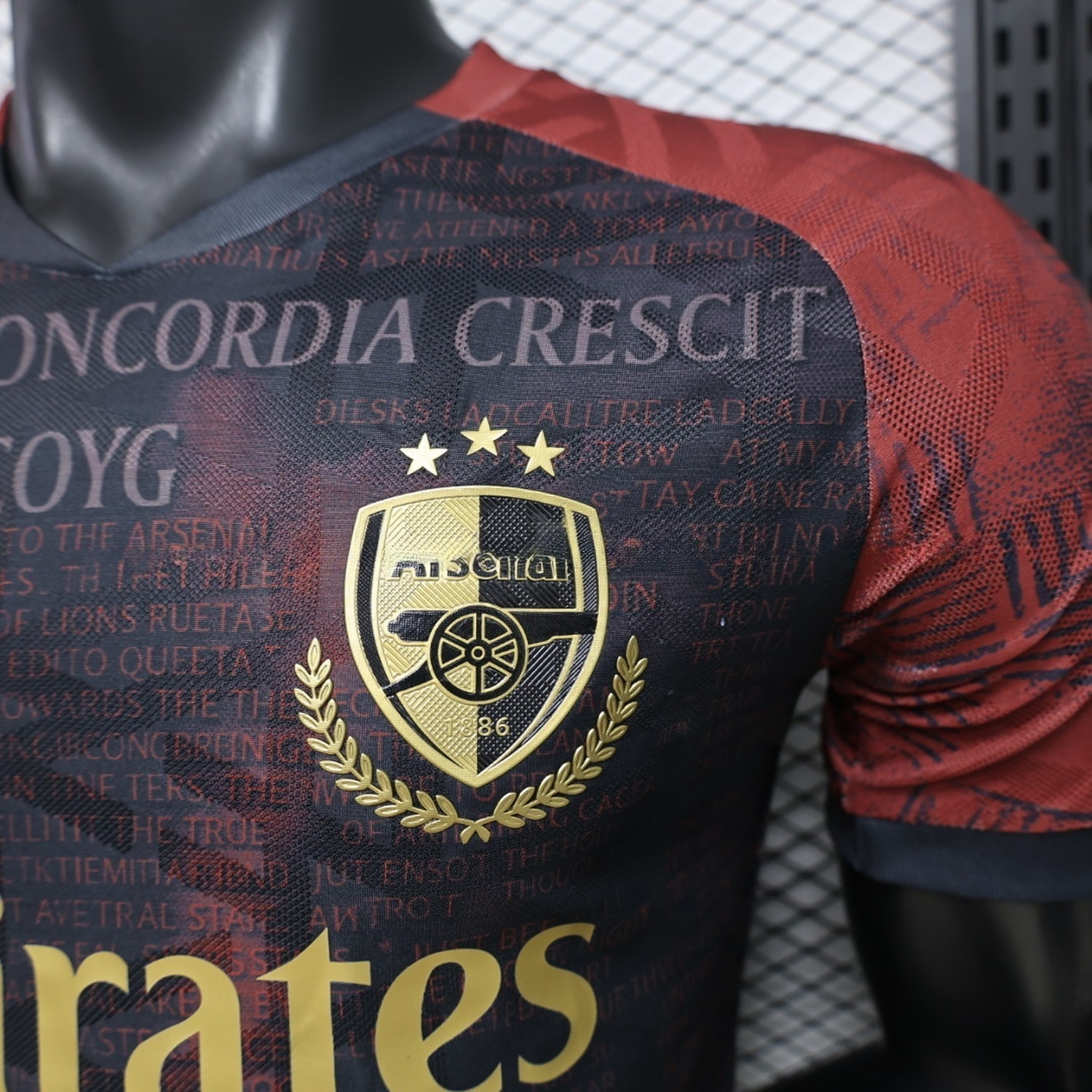 Arsenal 26-27 Black Red Special Jersey - Player Version - UnitedFutballJersey