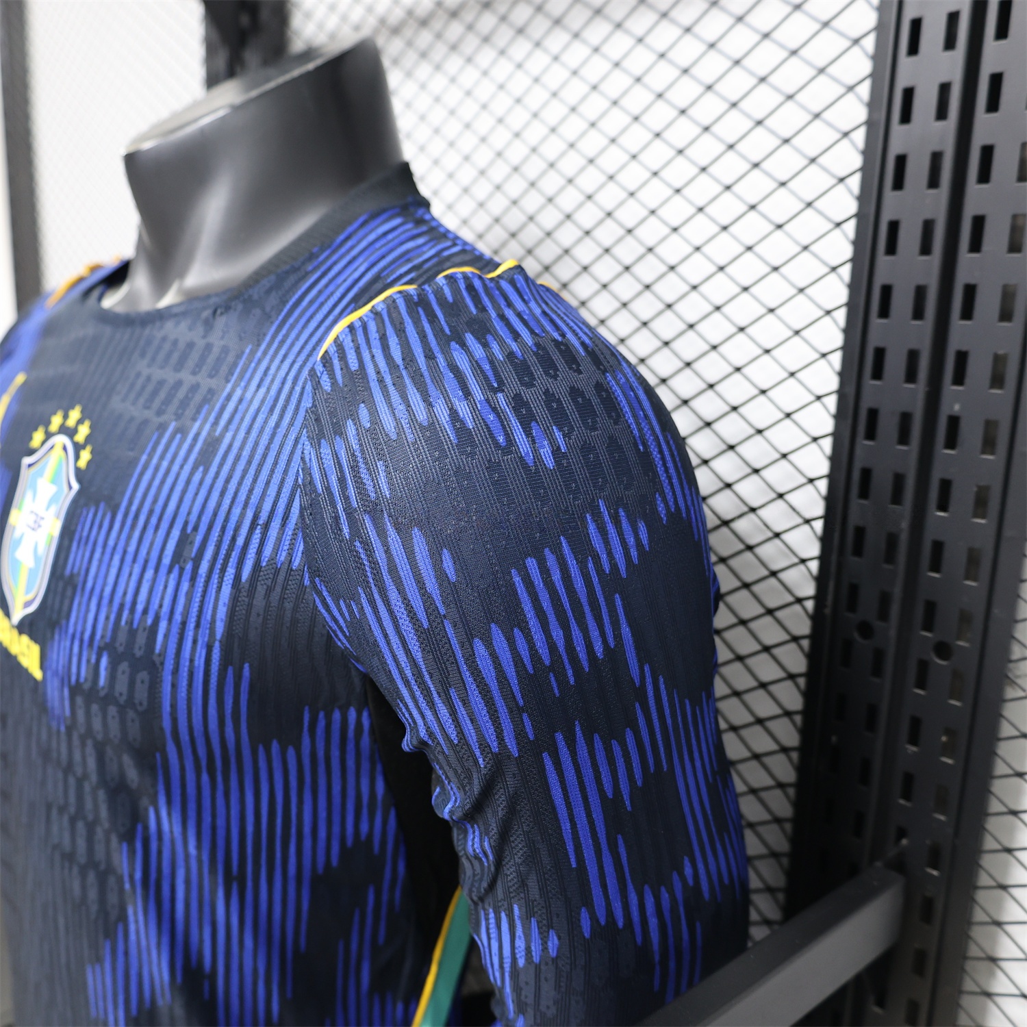 Brazil 2026 Away Blue Long Sleeves Jersey - Player Version - UnitedFutballJersey