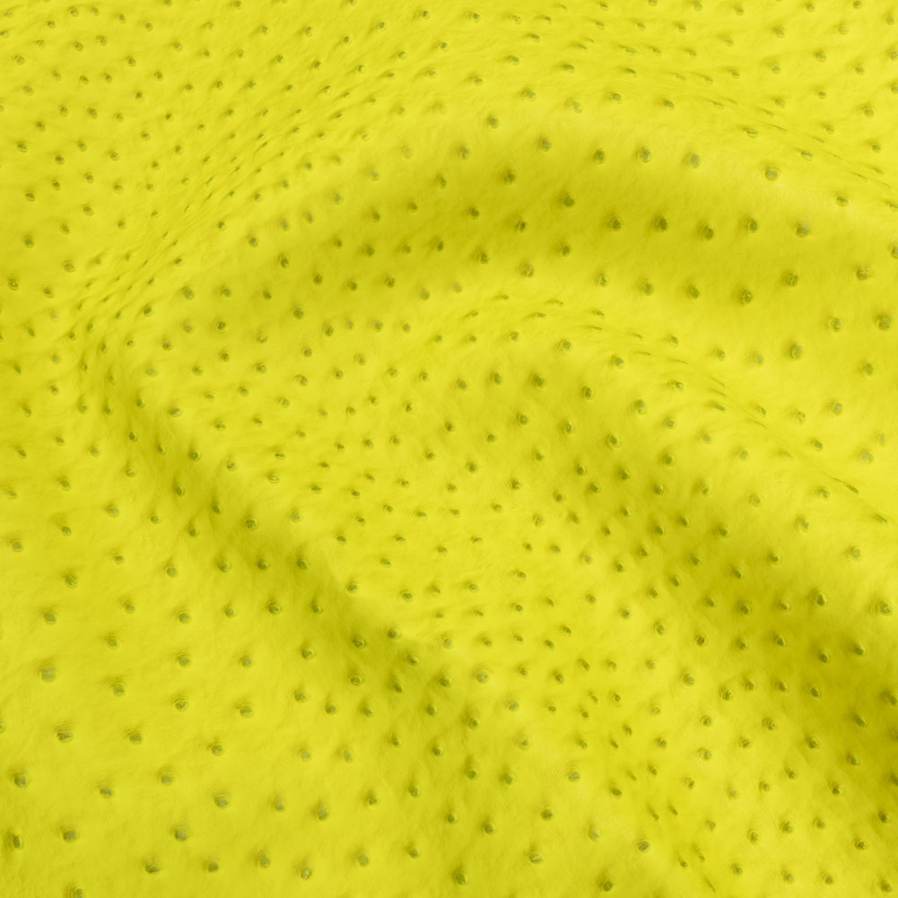 Kidepo Neon Yellow Faux Ostrich Leather Vinyl - Joann Fabrics