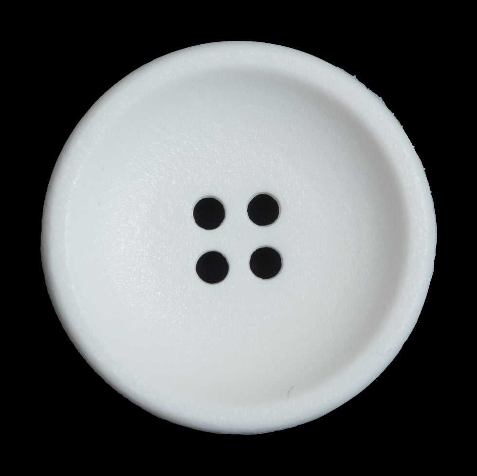 White Plastic 4-Hole Button - 54L/34mm - Joann Fabrics