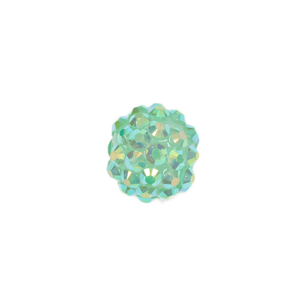 Aqua AB Rhinestone and Resin Faceted 14mm Beads - 10pc - Joann Fabrics