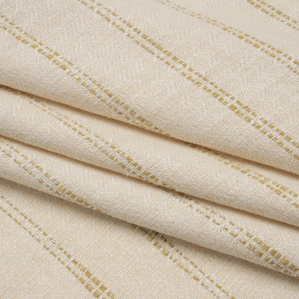 Polyester and Cotton Drapery Twill - Maize Zig Zags and Textured Stripes - British Imported - Joann Fabrics