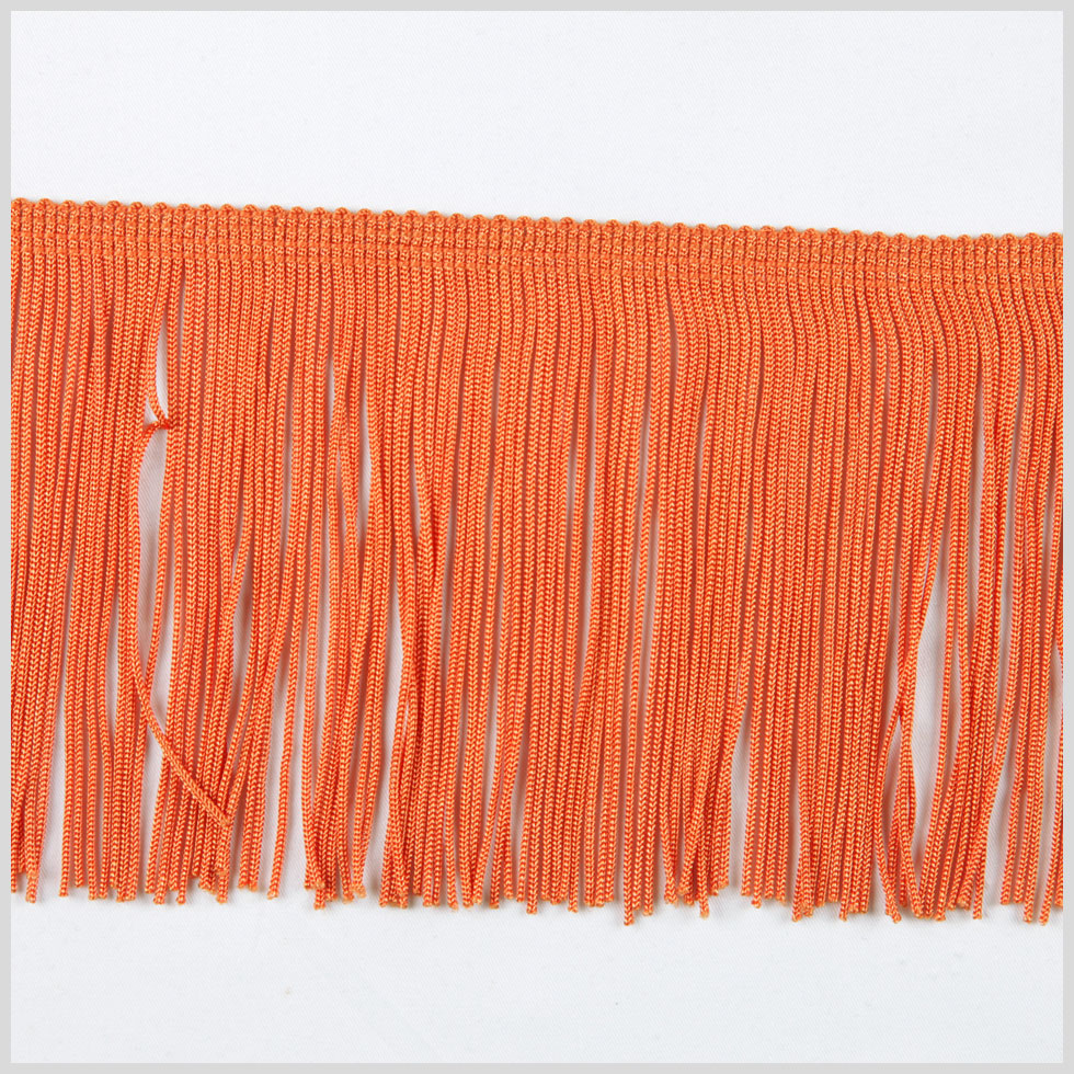 Orange Chainette Fringe - 4