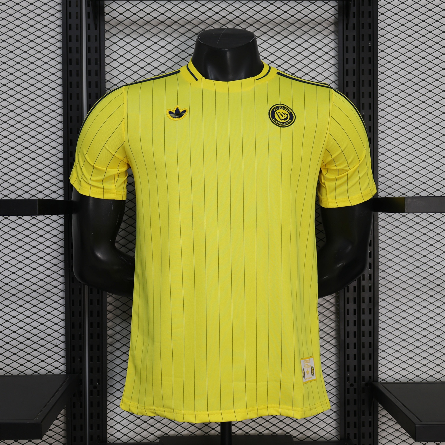 Al Nassr Riyadh Victory 25-26 Terrace Icon Retro Casual Style Yellow Jersey - Player Version - UnitedFutballJersey