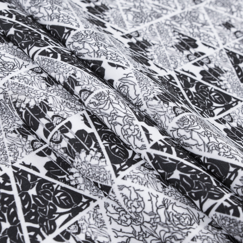 Floral Triangles Digitally Printed on Stretch Neoprene/Scuba Knit - Joann Fabrics