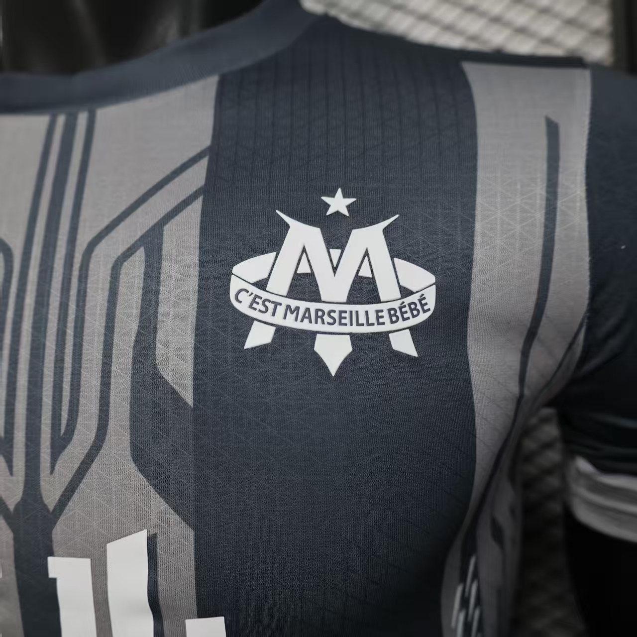 2025/2026 Player Version Olympique de Marseille Special Edition Grey Football Jersey 1:1 Thai Quality