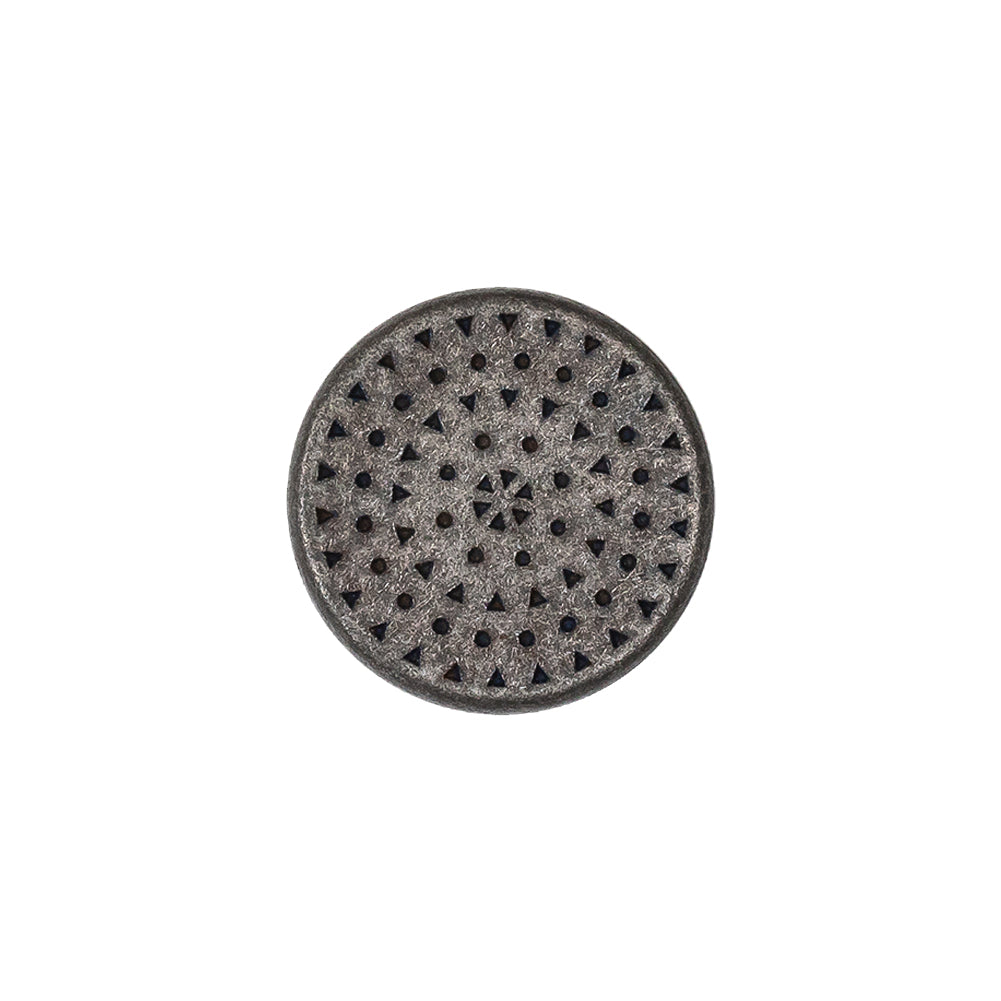 Italian Denim Geometric Shank Back Button - 28L/18mm - Joann Fabrics