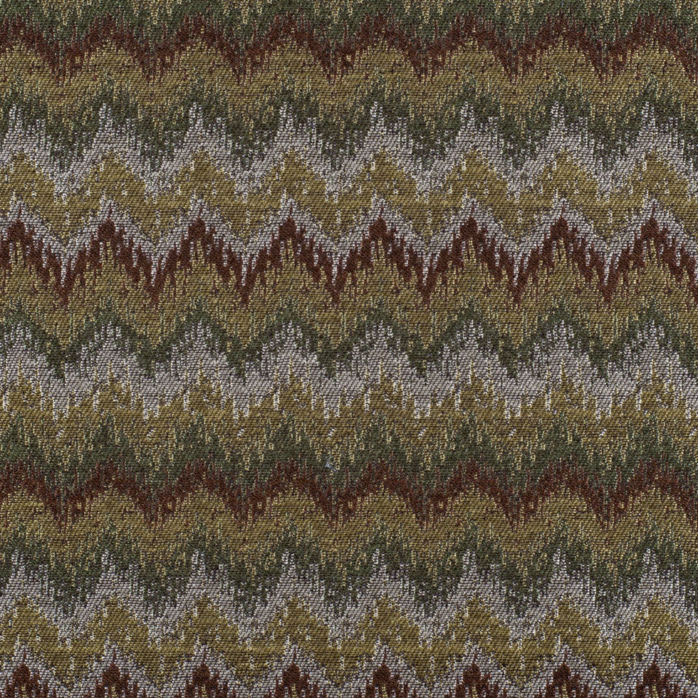 Chocolate/Black-Brown/Moss/Ivory/Victorian Gold Zig Zag Woven - Joann Fabrics