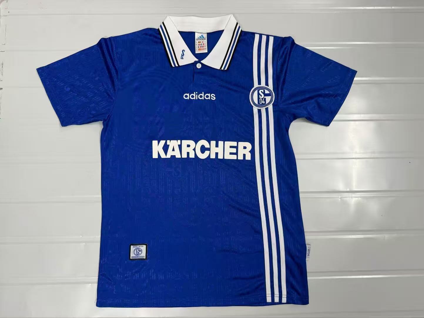 1996-1997 Retro Schalke 04 Home Football Jersey 1:1 Thai Quality