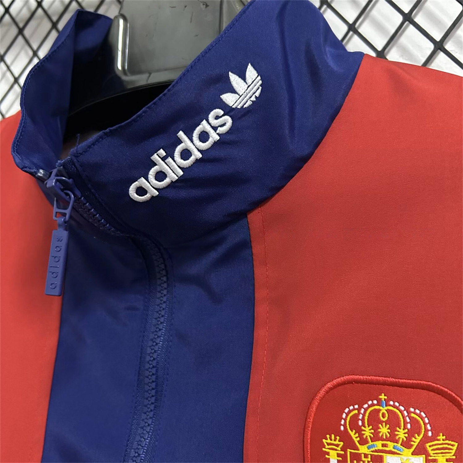 Spain 2026 EQT Windbreaker Jackety - Blue - UnitedFutballJersey