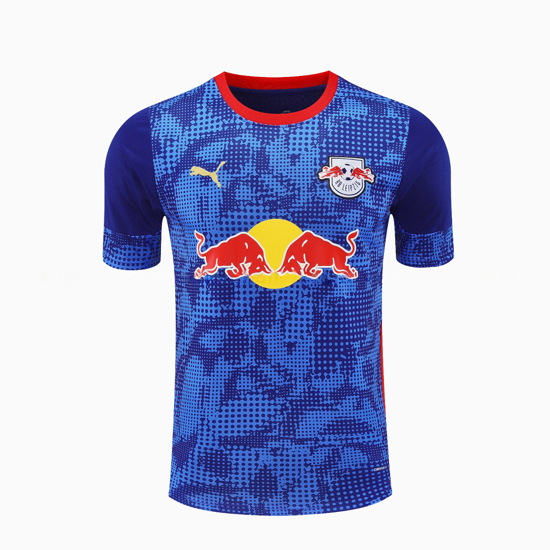 RB Leipzig 25-26 Short-Sleeve Training Set - Blue Top & Blue Shorts - UnitedFutballJersey
