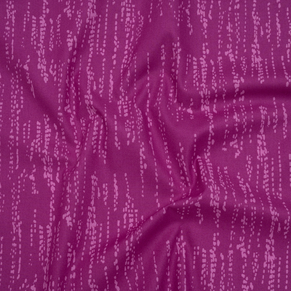 Printed Quilting Cotton by Ghazal Razavi for FIGO Studio - Fuchsia Grass Patch - Seasons Basics Collection - Joann Fabrics