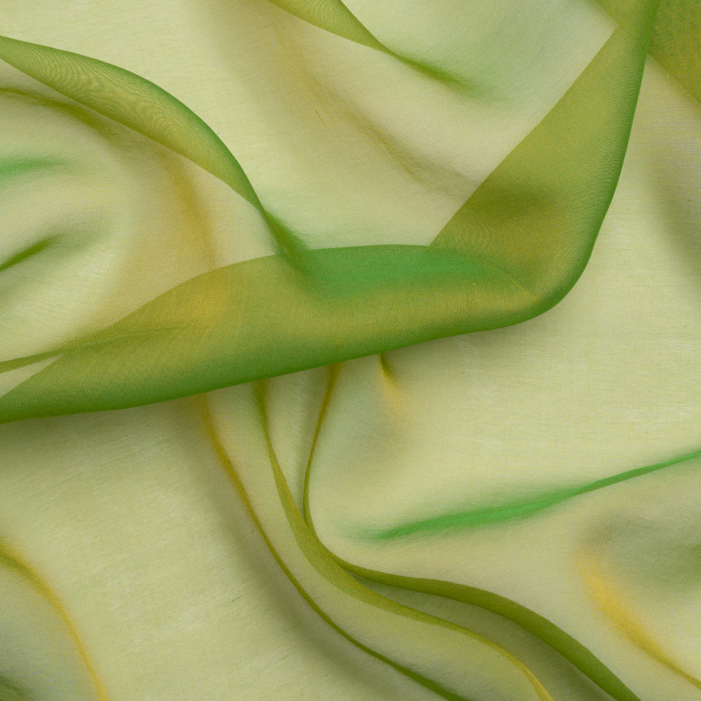 Chiffon-Like Silk Voile - Gold and Kelly Green Iridescent - Adelaide Collection - Joann Fabrics