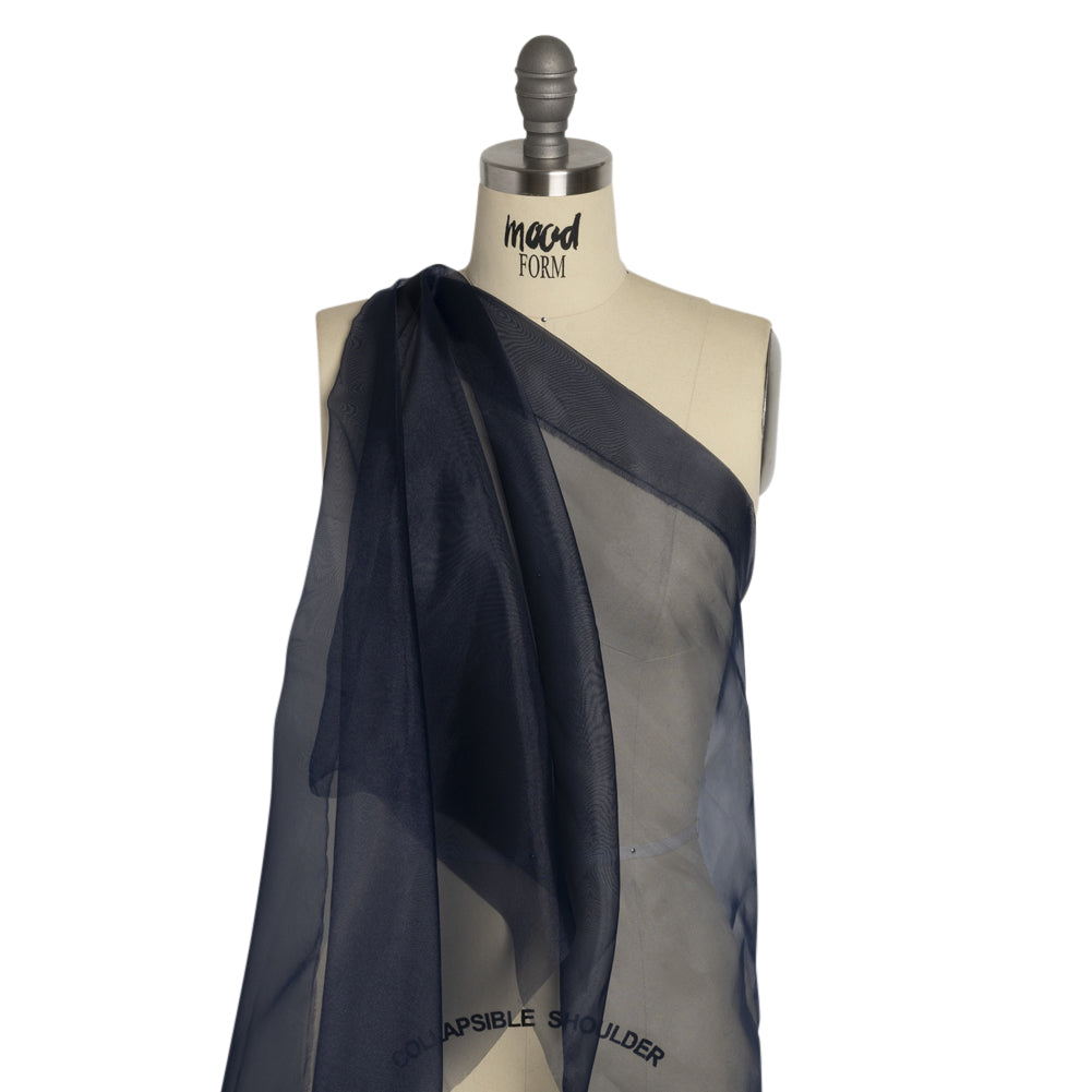 Polyester Organza - Navy - Luscinia Collection by Mood - Joann Fabrics
