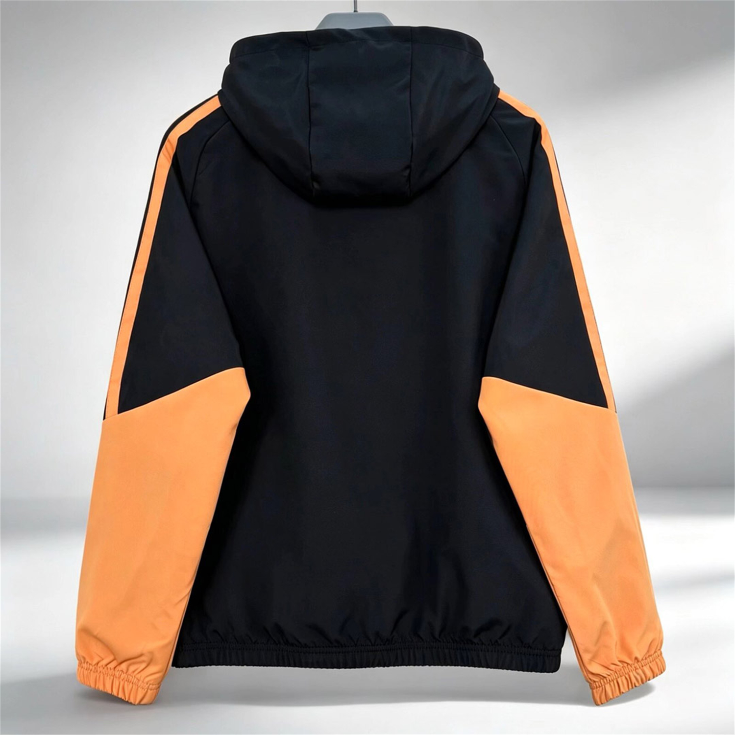 Arsenal 26-27 Weather Windbreaker Jacket - Black Orange - UnitedFutballJersey