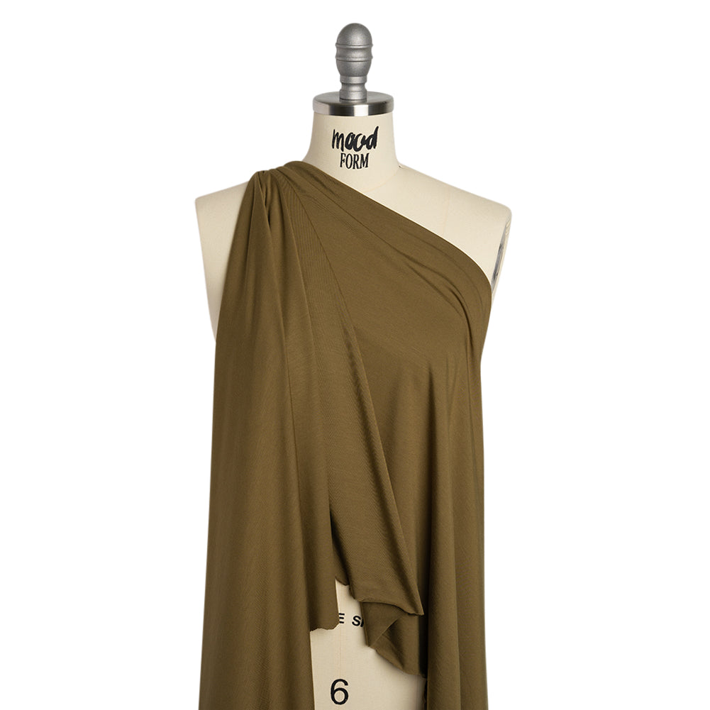 Stretch Bamboo Jersey - Olive - Willow Collection - Joann Fabrics