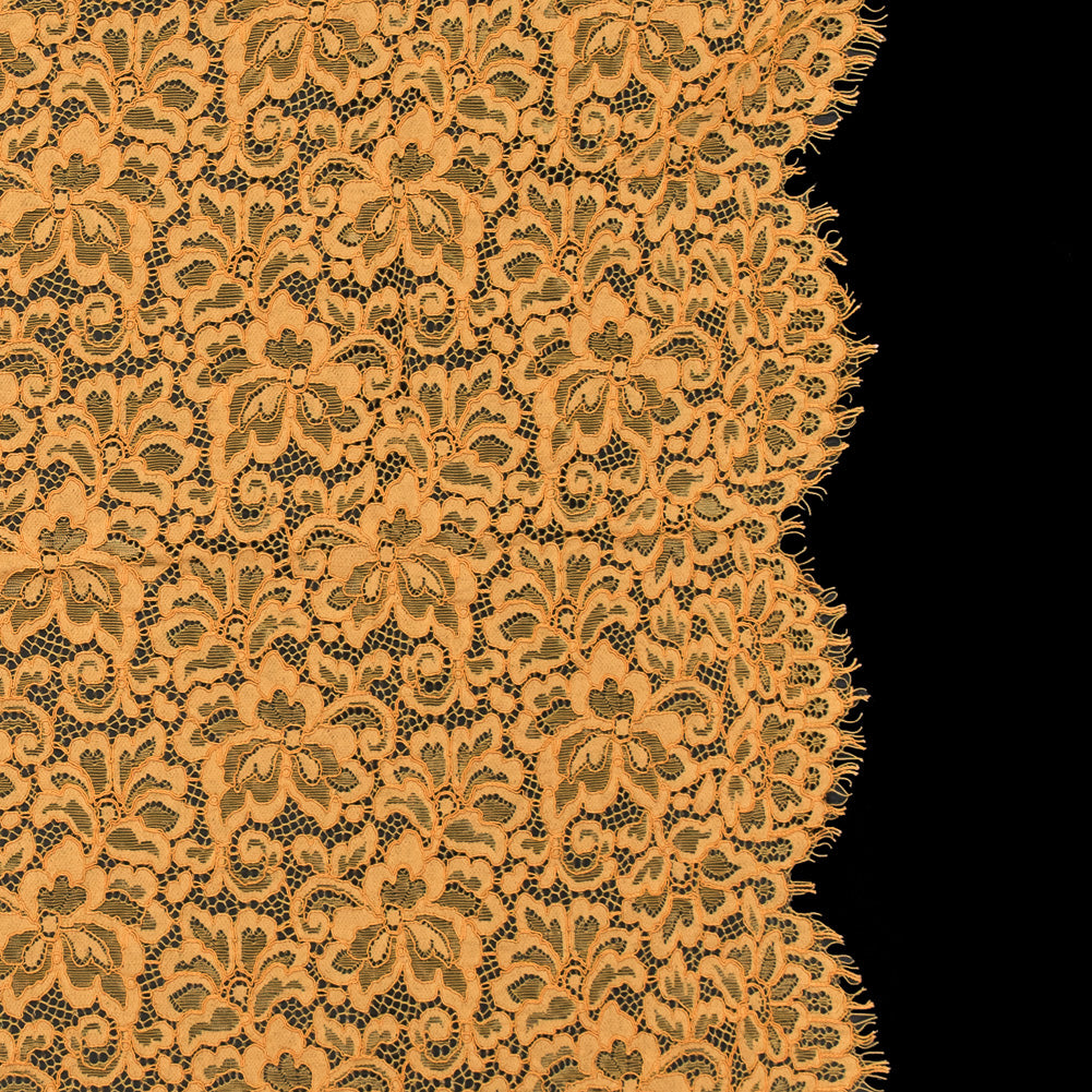 Re-Embroidered Lace Panel - Butterscotch Floral - Joann Fabrics
